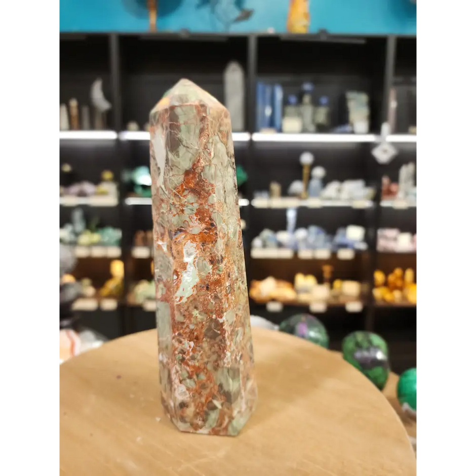 🌋 Grounded Courage Red Agate Tower 🌋 - 7