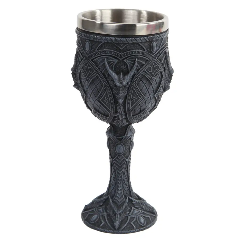 🍷✨ Handpainted Goblets – Artistry Ritual & Everyday Magic! 🎨 - Cathedral Dragon - Drinking Vessels