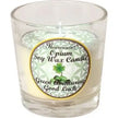 Soy votive candles with embedded gemstones, displayed on a white background. Perfect for intention setting, crystal energy, and sacred ambiance.