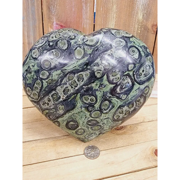 Kambaba Jasper Heart - A - Carvings
