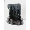 🖤🌳 Large Black Tourmaline on Wood Stand – Protection Grounding and Bold Energy ✨ - Specimens