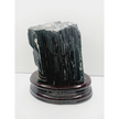 🖤🌳 Large Black Tourmaline on Wood Stand – Protection Grounding and Bold Energy ✨ - Specimens
