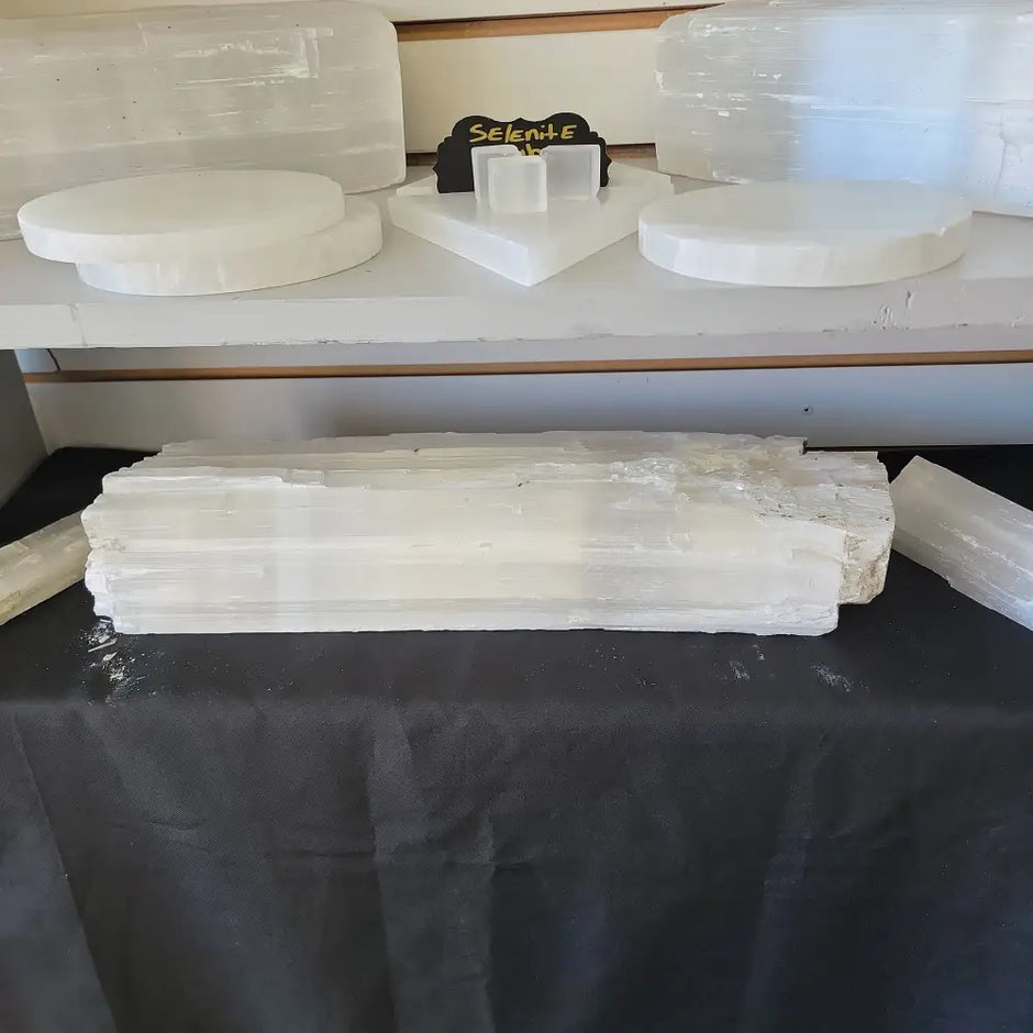 Large Selenite Pieces - 18.5’’x5’’x3.5’’ - Specimens