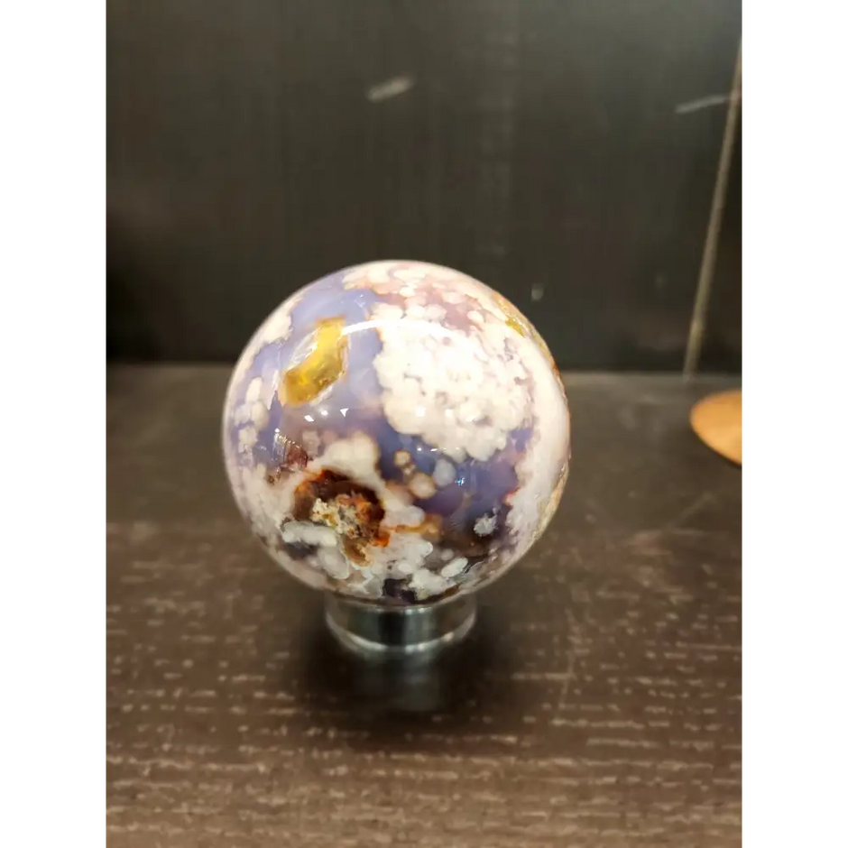 🌸💜 Lavender Cherry Blossom Agate Spheres – Tranquility Growth & Inner Beauty! ✨ - 6 - Spheres