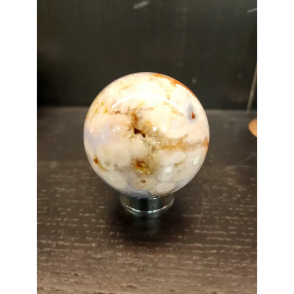 🌸💜 Lavender Cherry Blossom Agate Spheres – Tranquility Growth & Inner Beauty! ✨ - 7 - Spheres