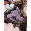 💜🌿 Lepidolite Palmstone Intuitive Pick – Calm Balance and Emotional Healing ✨ - PALM