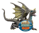 Toy dragon figure with 'Magic Dragons' label and Toysmith branding on a white background