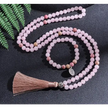 Mala Beads - Rose Quartz and Amethyst with Bracelet - Jewelry