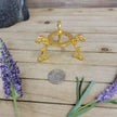 Metal Sphere Stands - Large Brass Colored Stand - STANDS