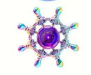 Metallic Rainbow Colored Fidget Spinners with Smooth Spin - Boat Steering Wheel lol - Chilling Out Accessories
