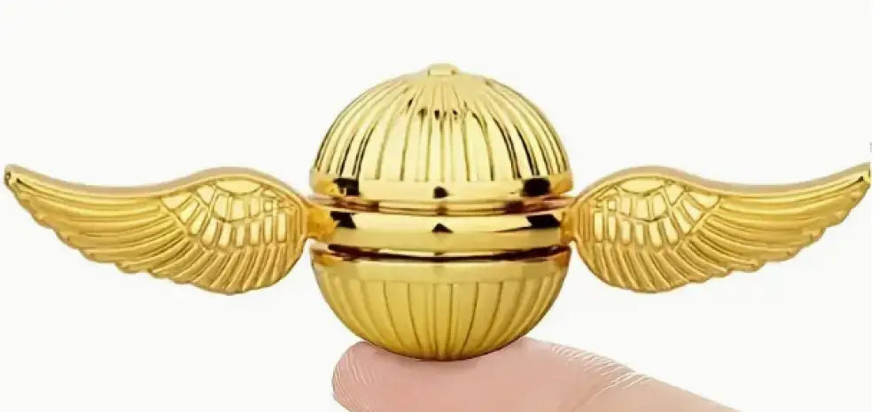 Metallic Rainbow Colored Fidget Spinners with Smooth Spin - Golden - Chilling Out Accessories