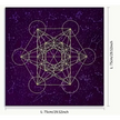 Metatrons Cube Altar Cloth 29.5 x 29.5 - Altar Supplies