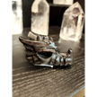 🐉✨ Mixed Material Crystal Dragon Heads – 3’’ – Mystical Guardians & Unique Energy Blends! 🌈 - Silver Sheen Obsidian