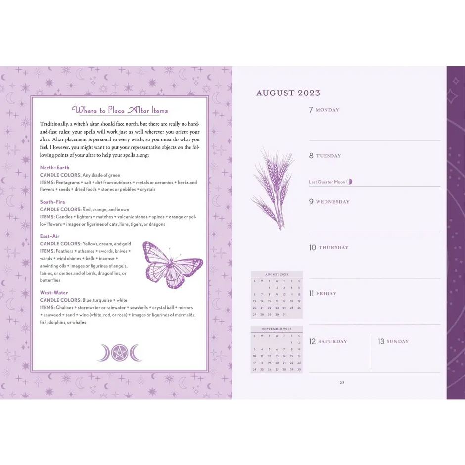 Modern-Day Witch 2024 Wheel of the Year 17-Month Planner - Tarot Decks & Divination