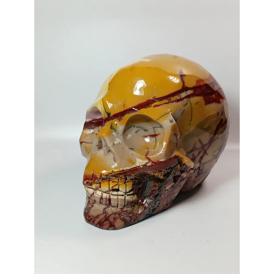 🛸✨ Mookaite Skulls – Ancient Wisdom and Bold Energy ✨💀 1 Carvings