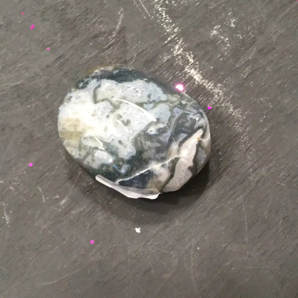 Incredible Moss Agate Palmstones and Hearts - 6 - PALM