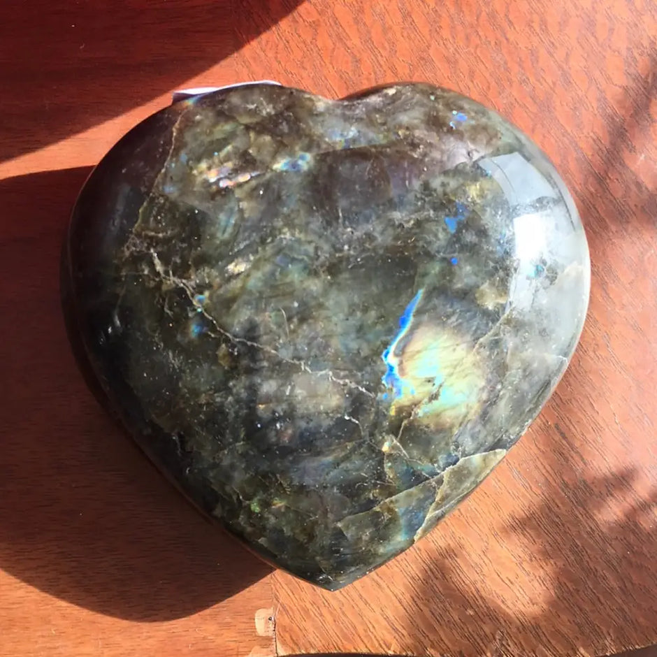 Labradorite Hearts - XX Large - Carvings