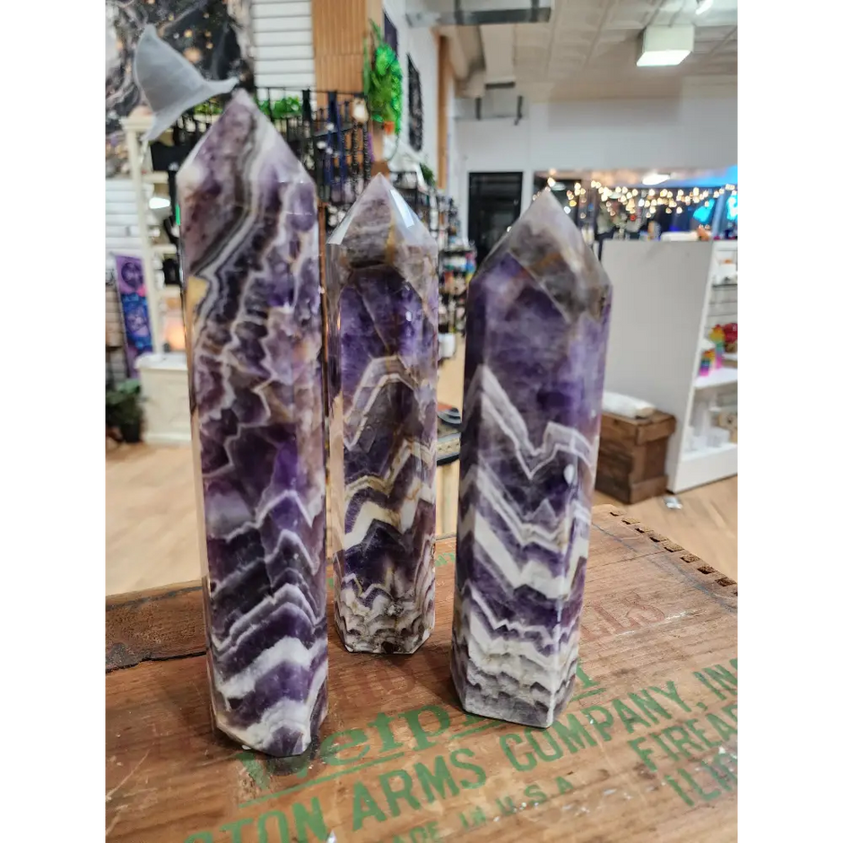 💜✨ Mystical Elegance: Dream Amethyst Towers – Intuition Tranquility & Spiritual Beauty! 🌙 - Towers