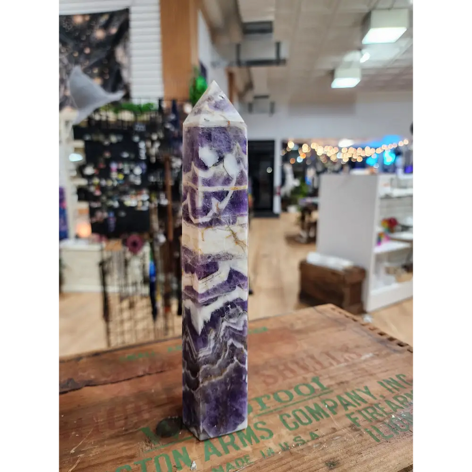 💜✨ Mystical Elegance: Dream Amethyst Towers – Intuition Tranquility & Spiritual Beauty! 🌙 - 1 - 8 3/4’’ - Towers