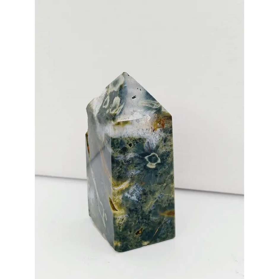 🌊✨ Ocean Jasper Point – Joy Renewal and Emotional Healing 🪨 2.75’’ - Towers
