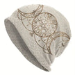 🧙♀️✨ Pagan & Metaphysical Beanie Hats – Cozy Style with Spiritual Vibes! 🧢🌙 - Triple Moon-White - Clothing & Apparel