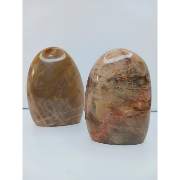 🌸✨ Peach Moonstone Freeforms 3.75’’ to 4’’ – Nurturing Love and Emotional Healing! 🌙 - Free Forms
