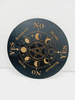🔮✨ Pendulum Answer Boards (6’’) – 9 Mystical Styles for Accurate Divination and Spiritual Guidance! 🌟 Moon Phases
