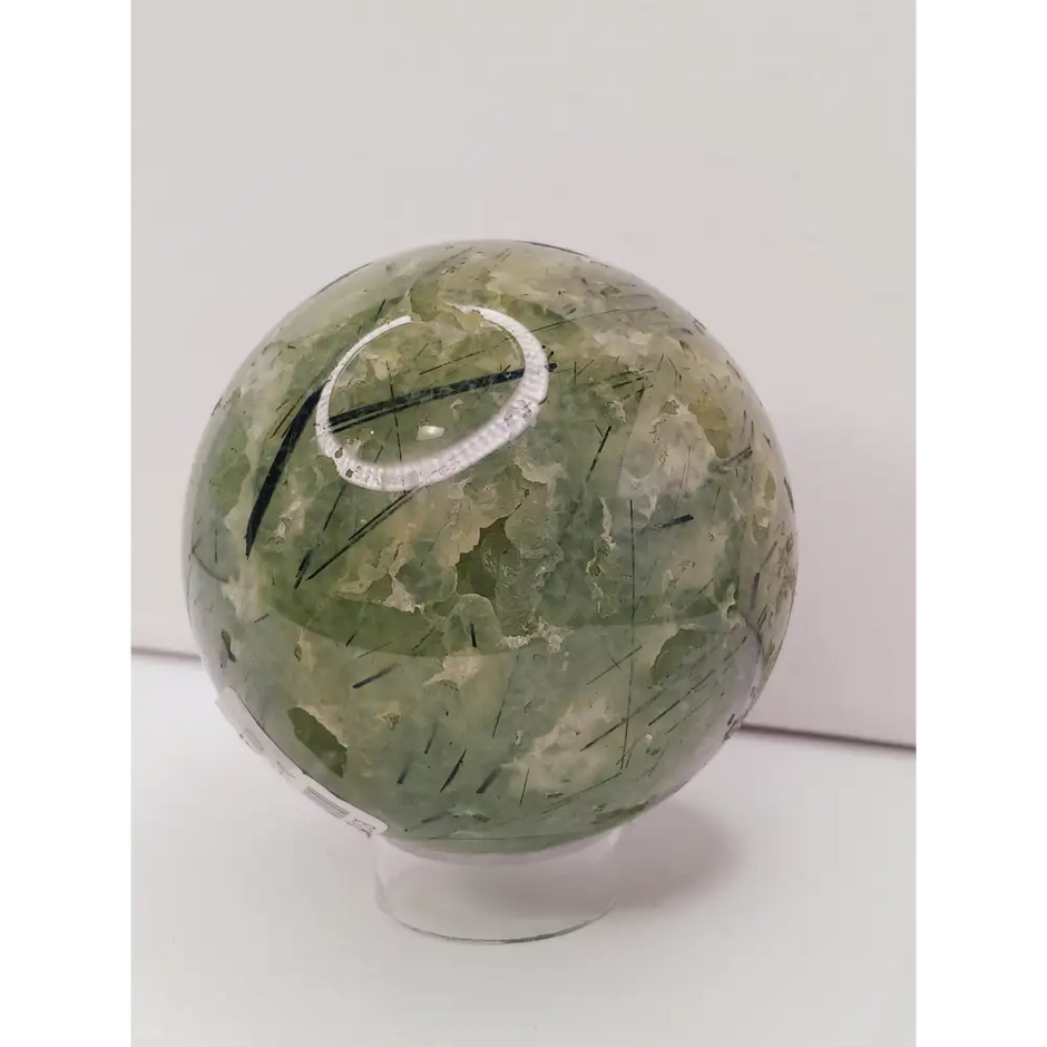💚✨ Prehnite Sphere – Heart Healing & Peaceful Protection! 🌿 - Spheres