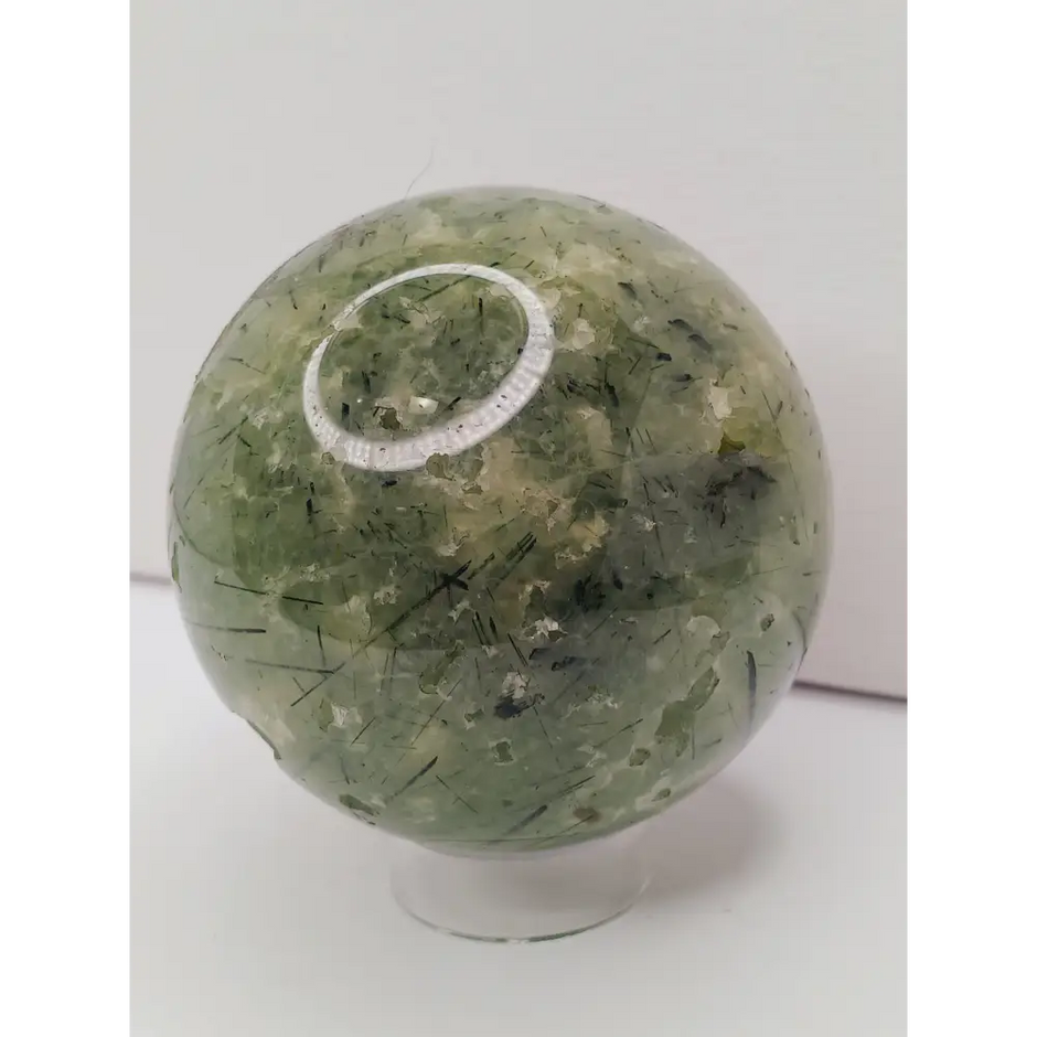 💚✨ Prehnite Sphere – Heart Healing & Peaceful Protection! 🌿 - Spheres