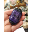 💜✨ Purple Dyed Agate Palmstone – Uplifting Energy & Peaceful Vibes! 🤲 - PALM
