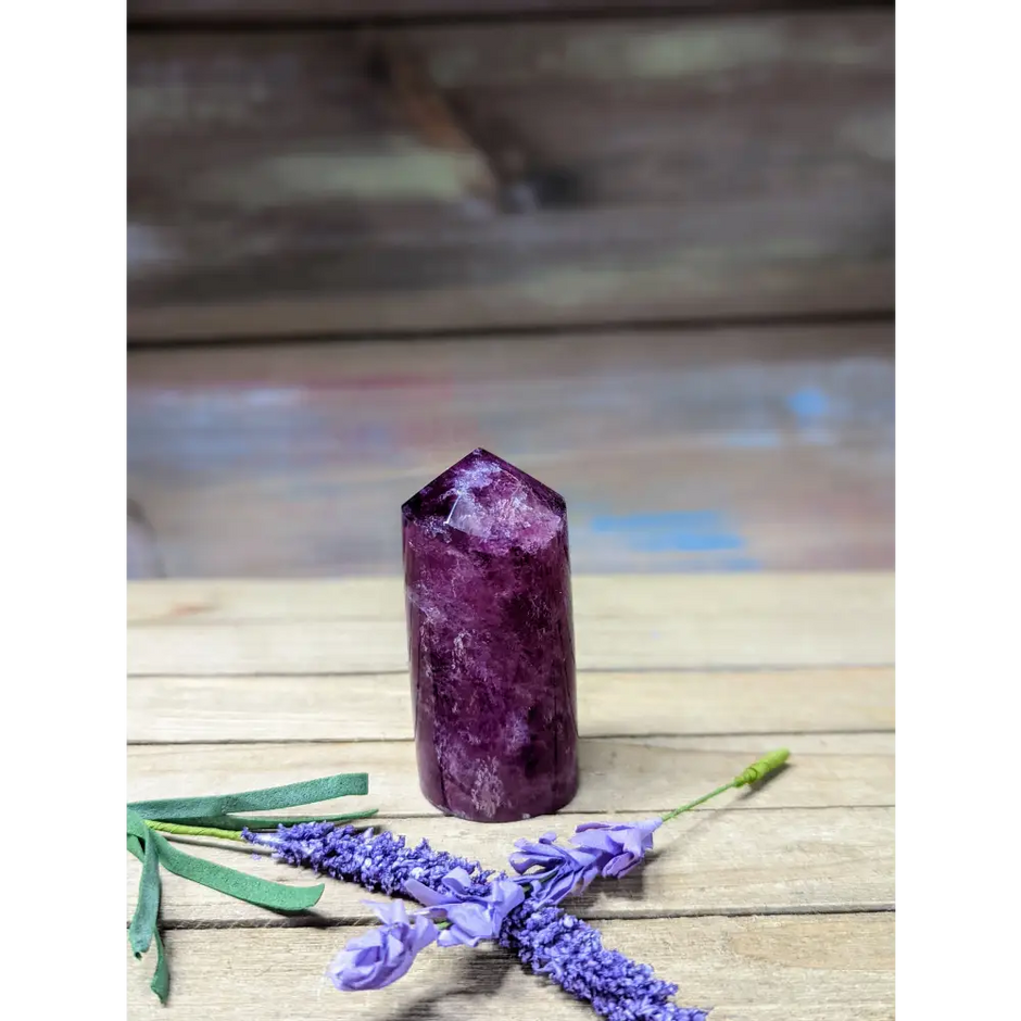Purple Fluorite Cylinder Tower - 5 - Towers