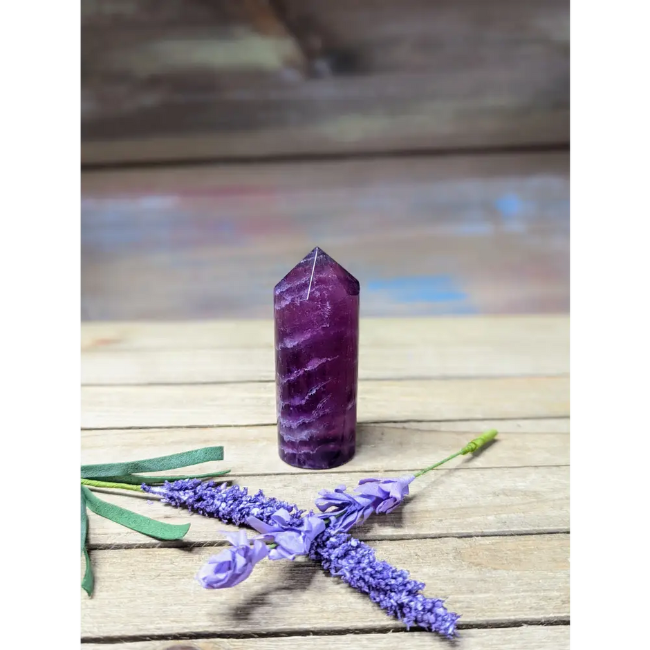 Purple Fluorite Cylinder Tower - 1 - Towers