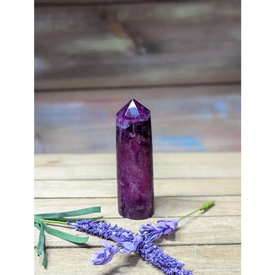 Purple Fluorite Cylinder Tower - 14 - Towers