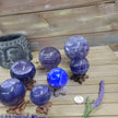 Purple Fluorite Sphere (1 3/4’’ to 3 1/2’’) – Intuition & Focus Crystal | The Mystical Moons - Spheres