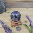 Purple Fluorite Sphere (1 3/4’’ to 3 1/2’’) – Intuition & Focus Crystal | The Mystical Moons - 25. FLUORITE SPHERE - 1