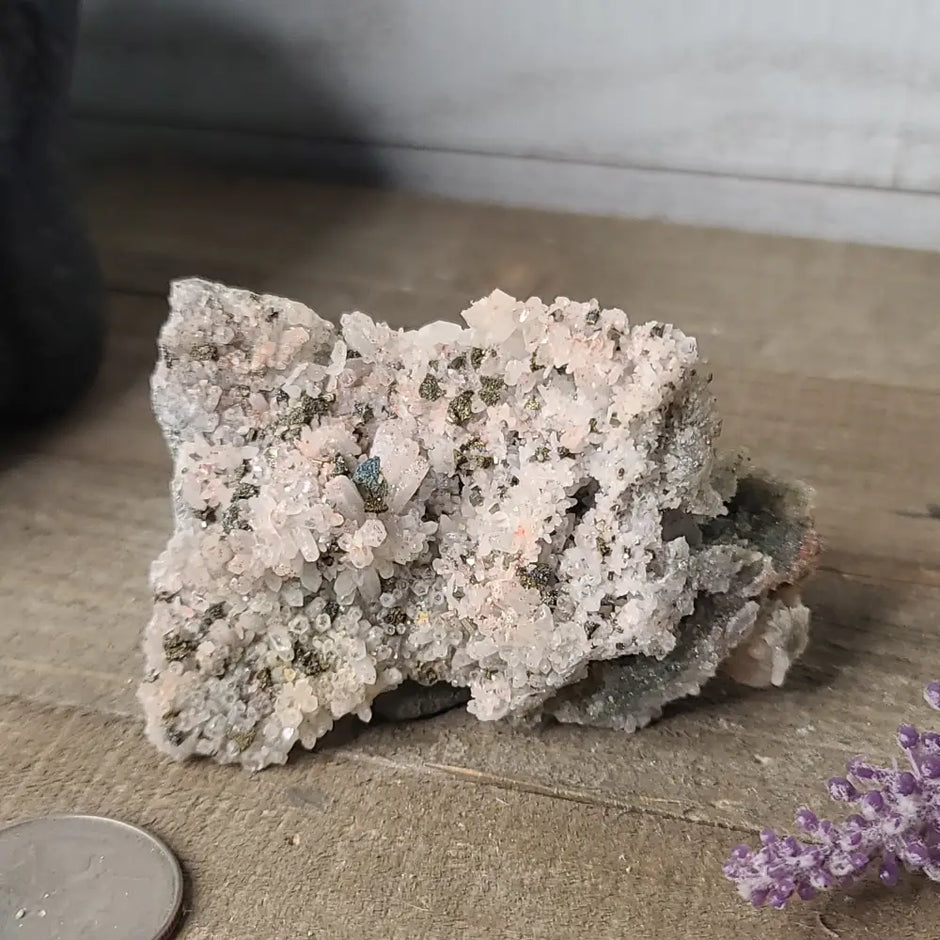 Pyrite on Quartz Clusters - 26 - Specimens