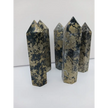 ✨🖤 Pyrite with Black Quartz Tower 3.75 to 4 Inch – Manifestation Protection and Magnetic Abundance 🖤✨ - Towers