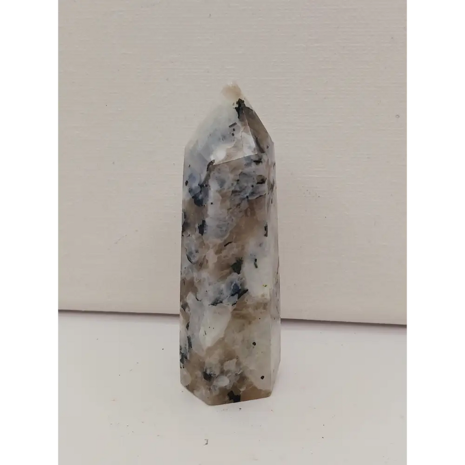 🌈🌙 Rainbow Moonstone Tower – Intuition Balance and Divine Feminine ✨ - 8 - 3’’ - Towers