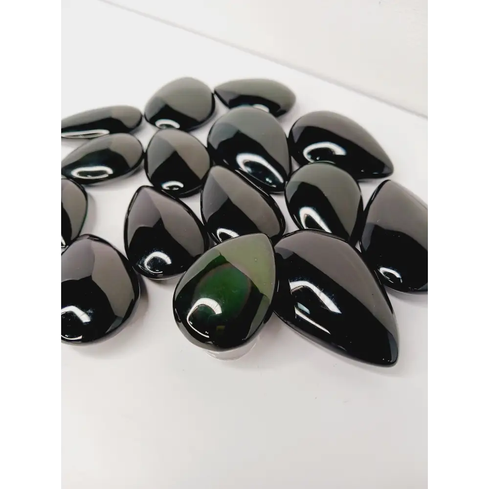 🌈🖤 Rainbow Obsidian Teardrop – Healing Protection and Heart Awakening ✨