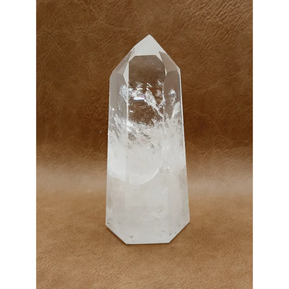 🌈✨ Rainbow Quartz Tower – Joy Clarity and Magical Light 🤍 - 19 - 4.25’’ - Towers