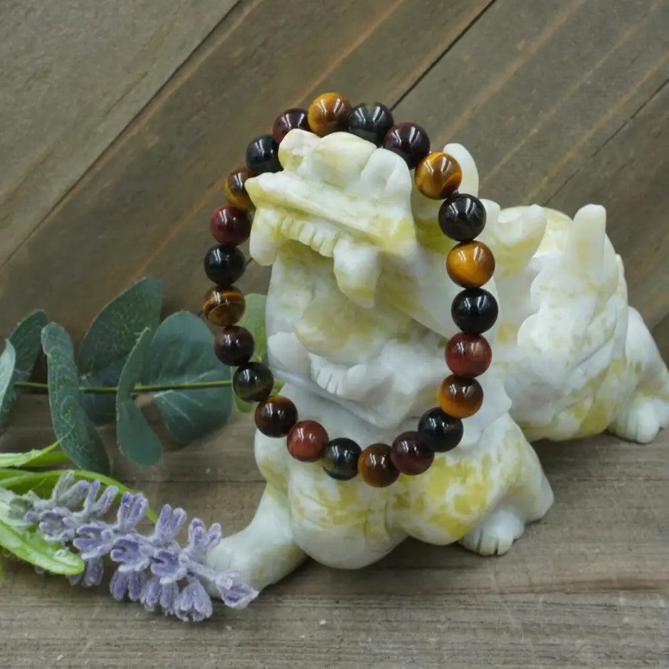 Rainbow Tigers Eye Bracelet - 8mm - OMC BRACELETS