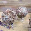 💚🌸 RARE! Green Sakura Flower Agate – Renewal Heart Healing and Blossoming Growth! 🌸💚 - Spheres