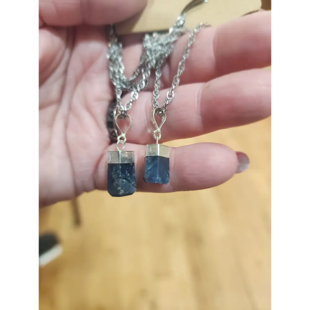 💎 Raw Sapphire Pendants ✨ - Jewelry