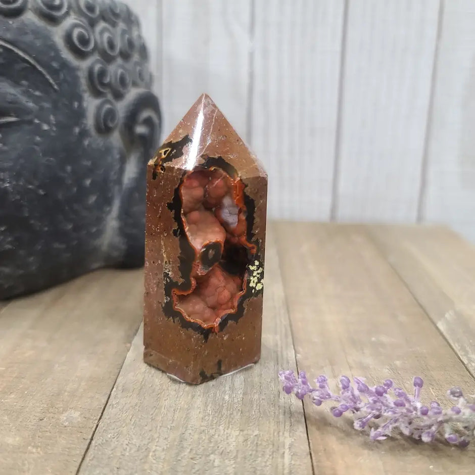 VERY RARE Red Fox Tail Crater Agate Points - 8. - Towers