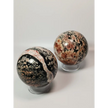 🔴❄️ Red Snowflake Obsidian Sphere 2.5’’ – Balance & Strength ❄️🔴 - Spheres