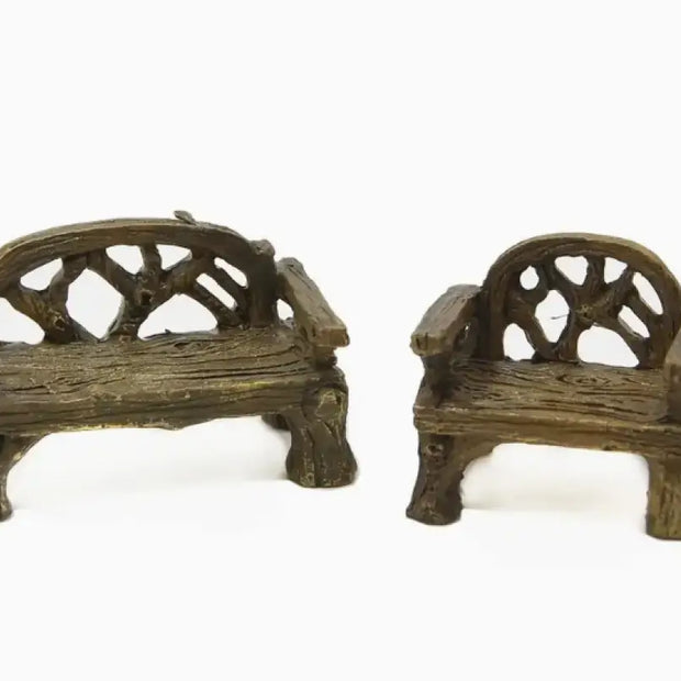 Rattan Resin Chairs for Fairy Gardens - Fairy Gardens