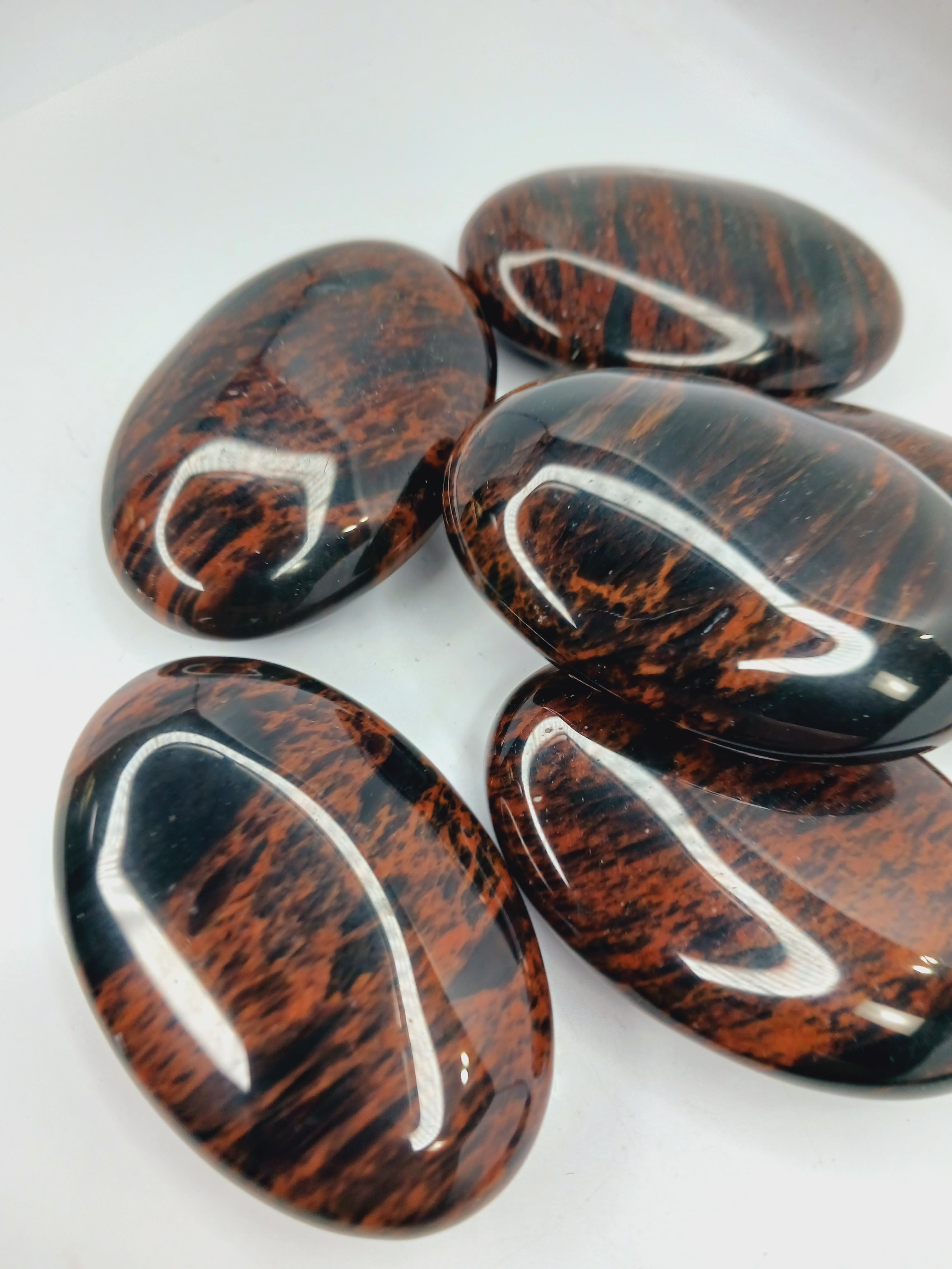 Mahogany Obsidian Palmstone (2 3/8 Inch) – Grounding, Protection and Inner Strength