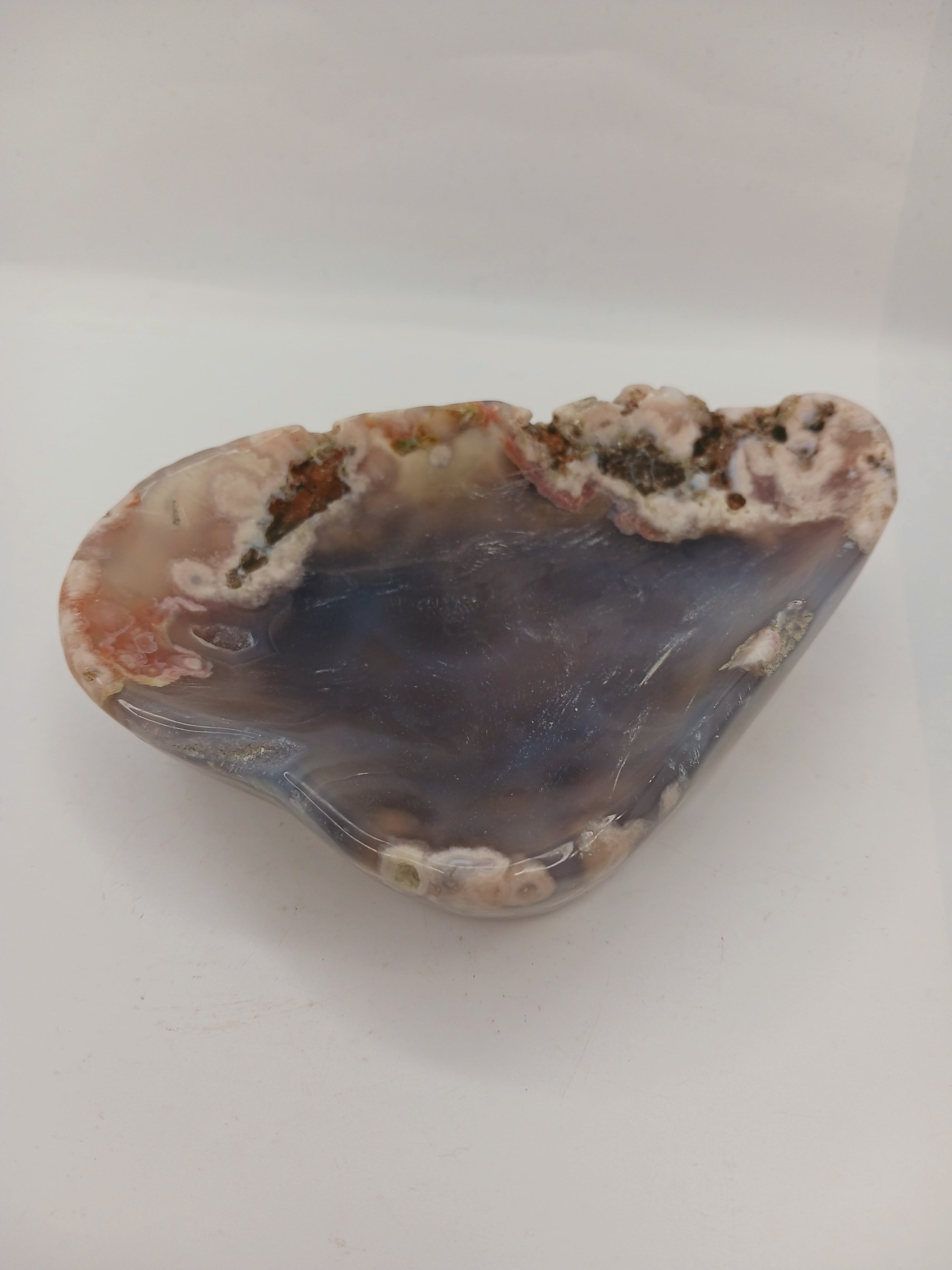 Black Floral Agate Offering Bowls (4 Inch to 6 Inch) – Assorted Sizes for Altar and Sacred Space