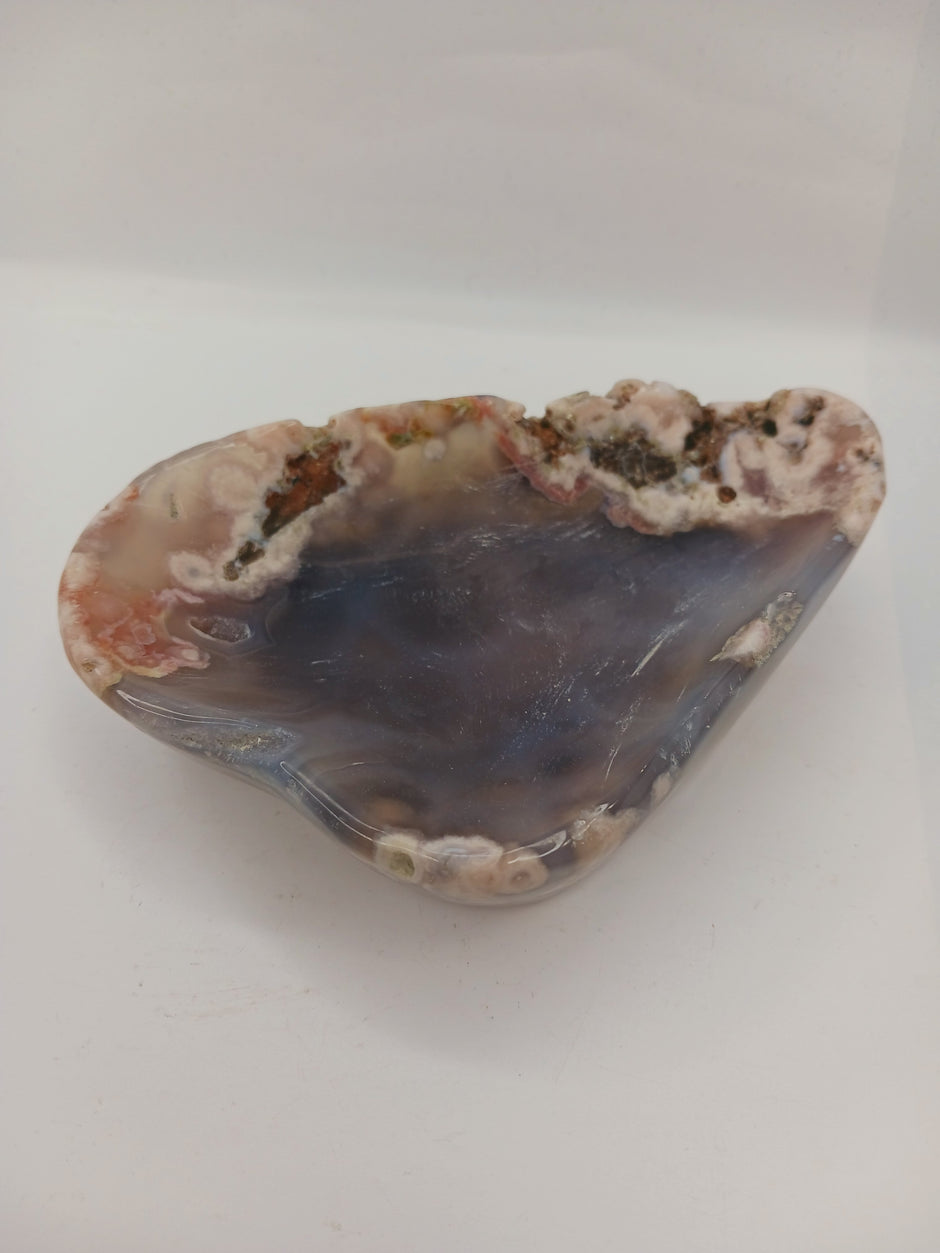 Black Floral Agate Offering Bowls (4 Inch to 6 Inch) – Assorted Sizes for Altar and Sacred Space