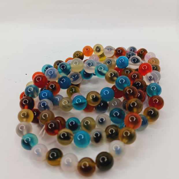 Candy Agate Bracelet (8mm) – Stretchy Crystal Bracelet for Joy and Emotional Balance